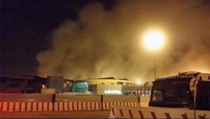 fiumicino incendio aeroporto